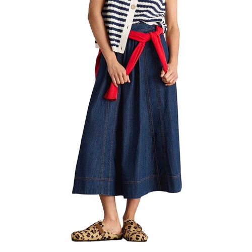 White Stuff Leo Denim Midi Skirt